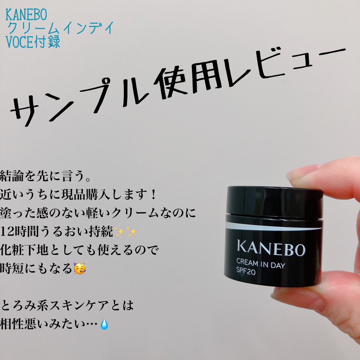 クリーム イン デイ/KANEBO/フェイスクリームを使ったクチコミ(1枚目)