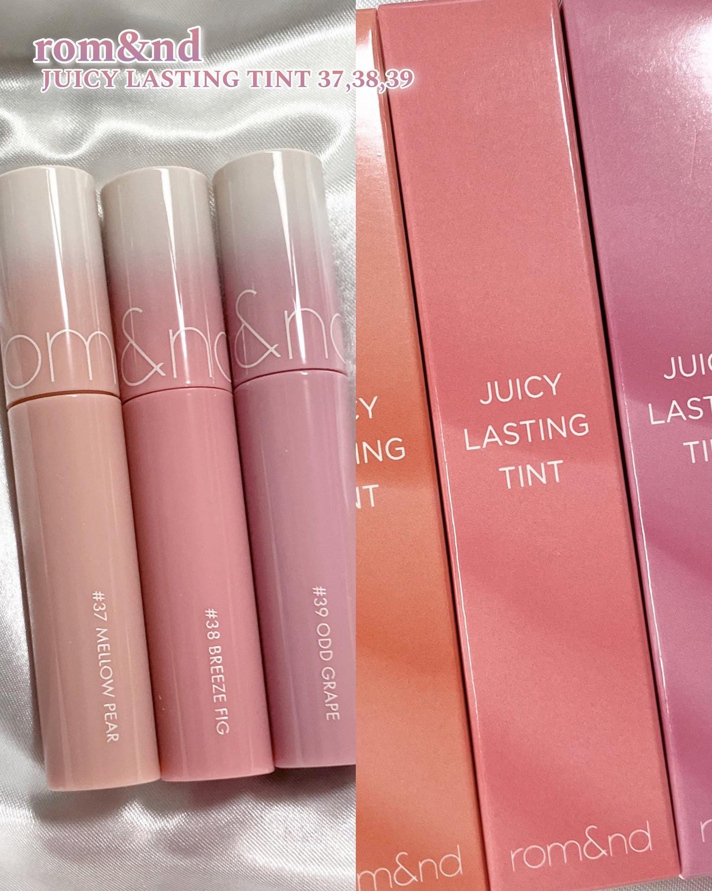 ジューシーラスティングティント/rom&nd/リップティントを使ったクチコミ(2枚目)