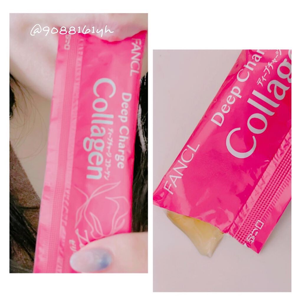 ディープチャージ  コラーゲン スティックゼリー/ファンケル/美容サプリメントを使ったクチコミ（3枚目）