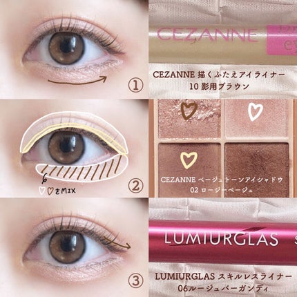 描くふたえアイライナー/CEZANNE/リキッドアイライナーを使ったクチコミ(3枚目)