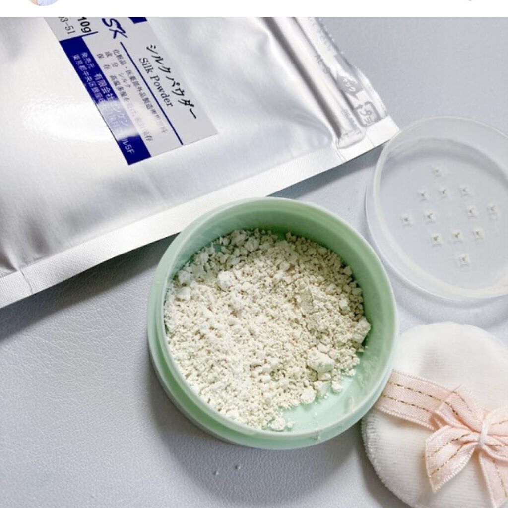 シルクパウダー（シルク100%）有限会社センケン/有限会社センケン/ルースパウダーを使ったクチコミ（2枚目）