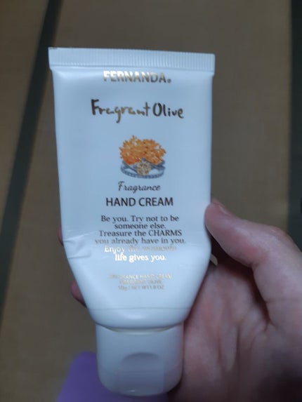 フレグランスハンドクリーム(フレグラントオリーブ)/フェルナンダ/ハンドクリームを使ったクチコミ(1枚目)