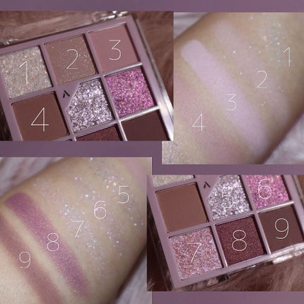 グリッターペディアアイパレット/unleashia/アイシャドウパレットを使ったクチコミ(4枚目)