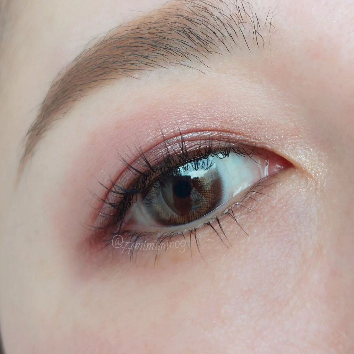 ピエナージュ ミミジェム マンスリー ミミガーネット/PienAge/１ヶ月（１MONTH）カラコンを使ったクチコミ（2枚目）