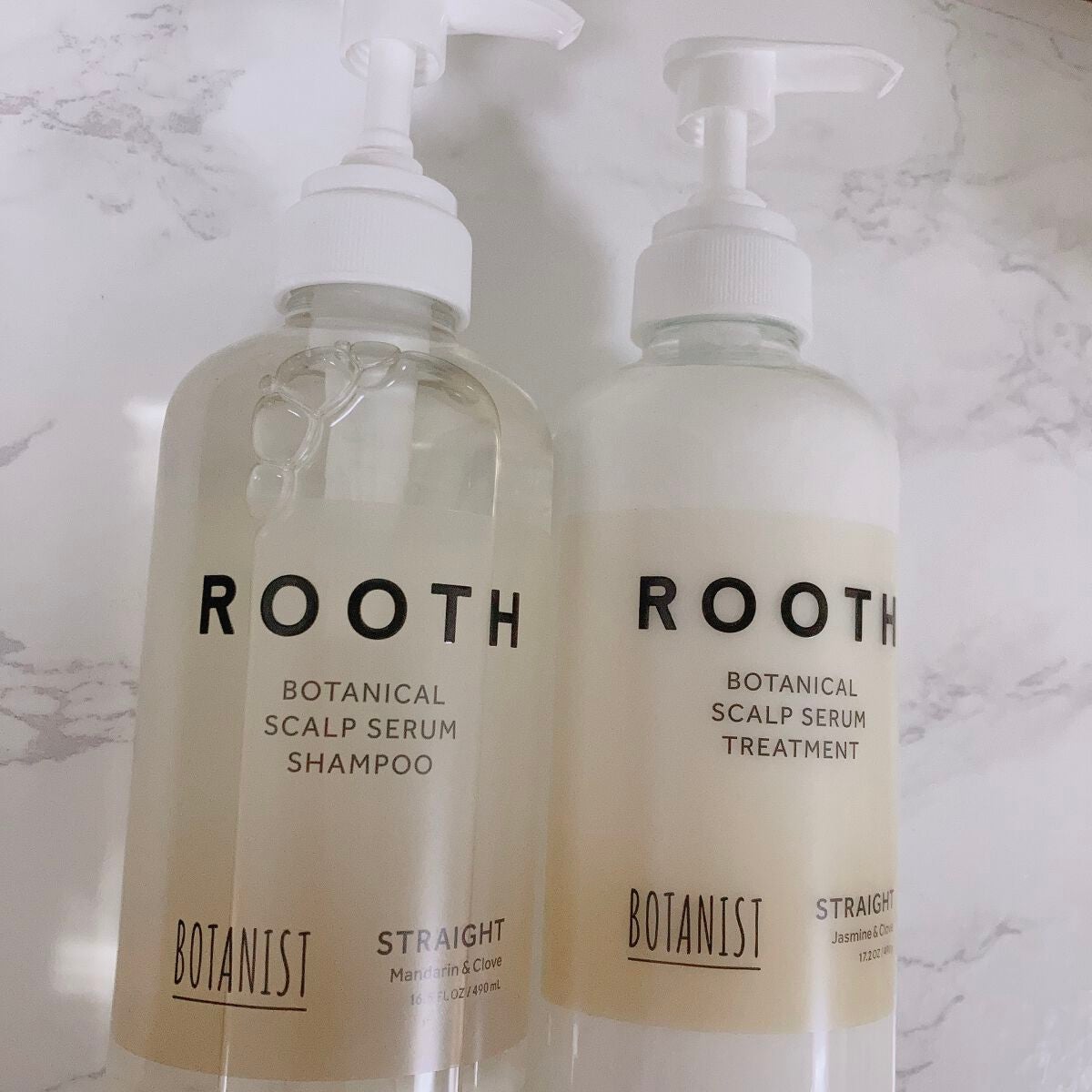 ルース ボタニカルスカルプセラム シャンプー・トリートメント(ストレート)/BOTANIST/市販シャンプーを使ったクチコミ(1枚目)