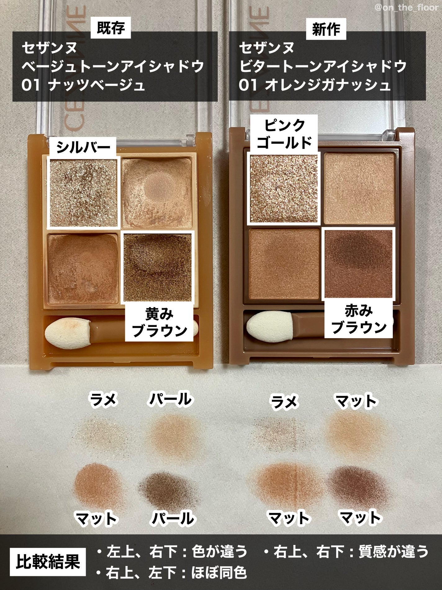 ベージュトーンアイシャドウ/CEZANNE/アイシャドウパレットを使ったクチコミ(1枚目)