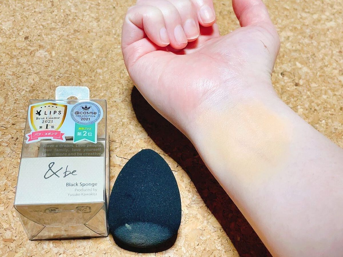&be ブラックスポンジ/＆be/パフ・スポンジを使ったクチコミ（3枚目）