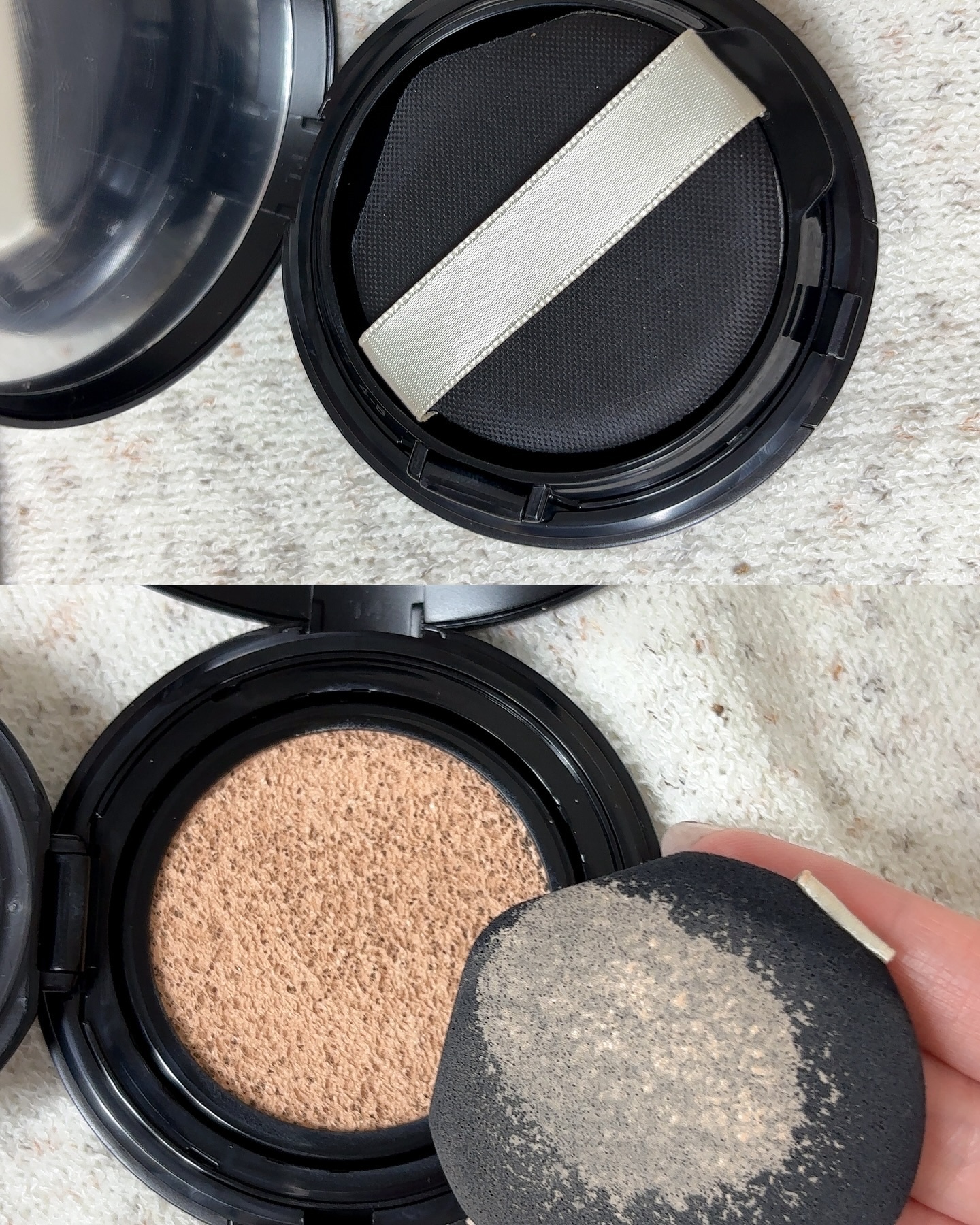 ドラマティックエッセンスクッション グロウ/マキアージュ/クッションファンデーションを使ったクチコミ（3枚目）