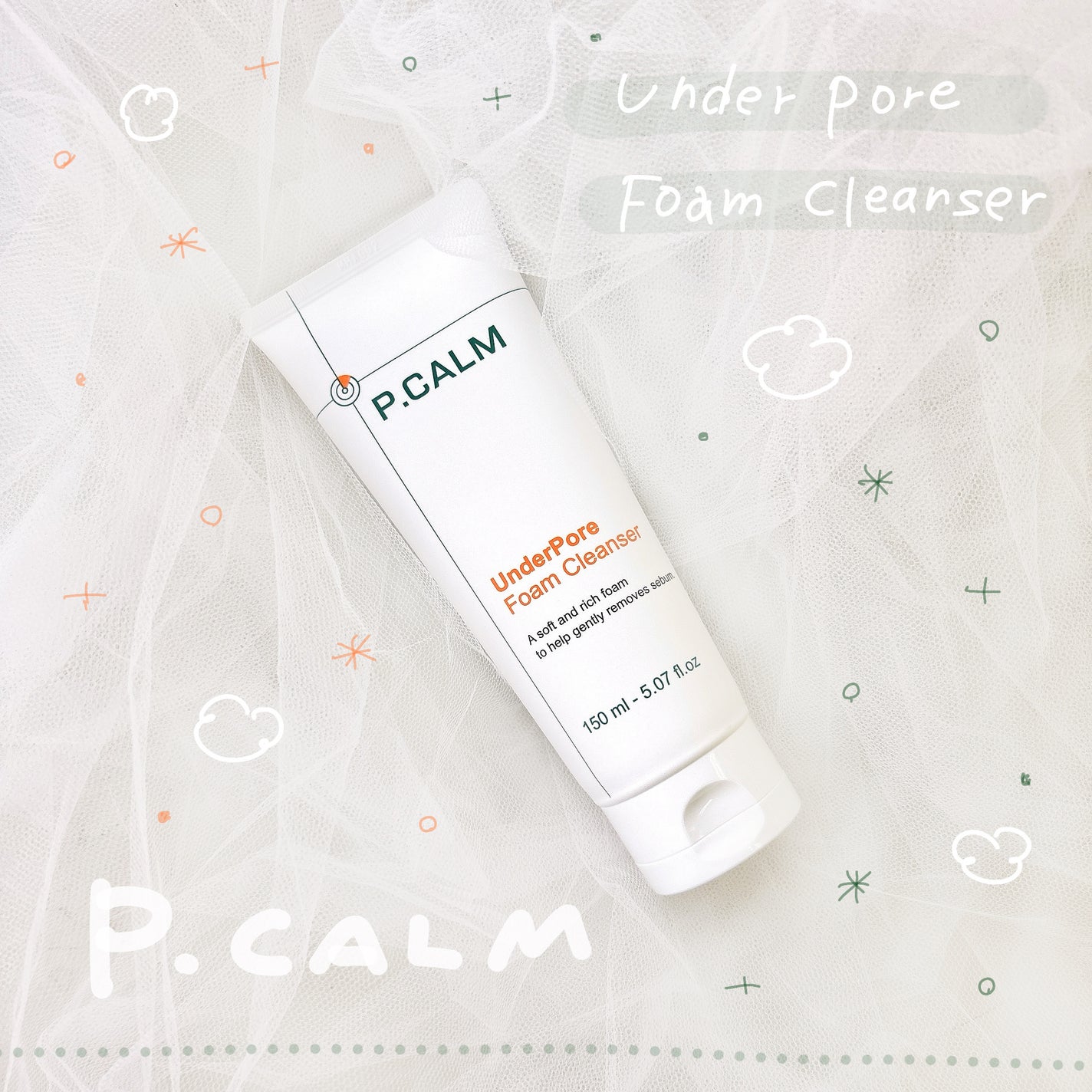 アンダーポアフォームクレンザー/P.CALM/洗顔フォームを使ったクチコミ(1枚目)