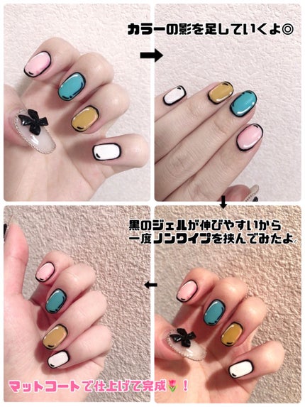 ジェルネイル(ライト対応)/セリア/ジェルネイルを使ったクチコミ(3枚目)