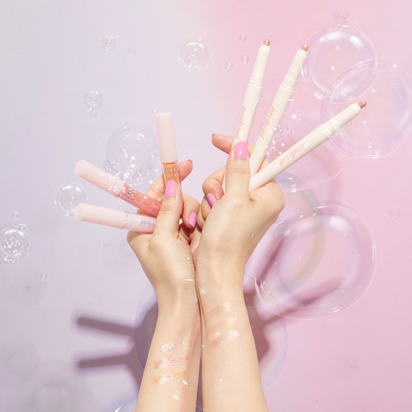 シュガー トゥインクル リキッド グリッター/PERIPERA/グリッターを使ったクチコミ（1枚目）