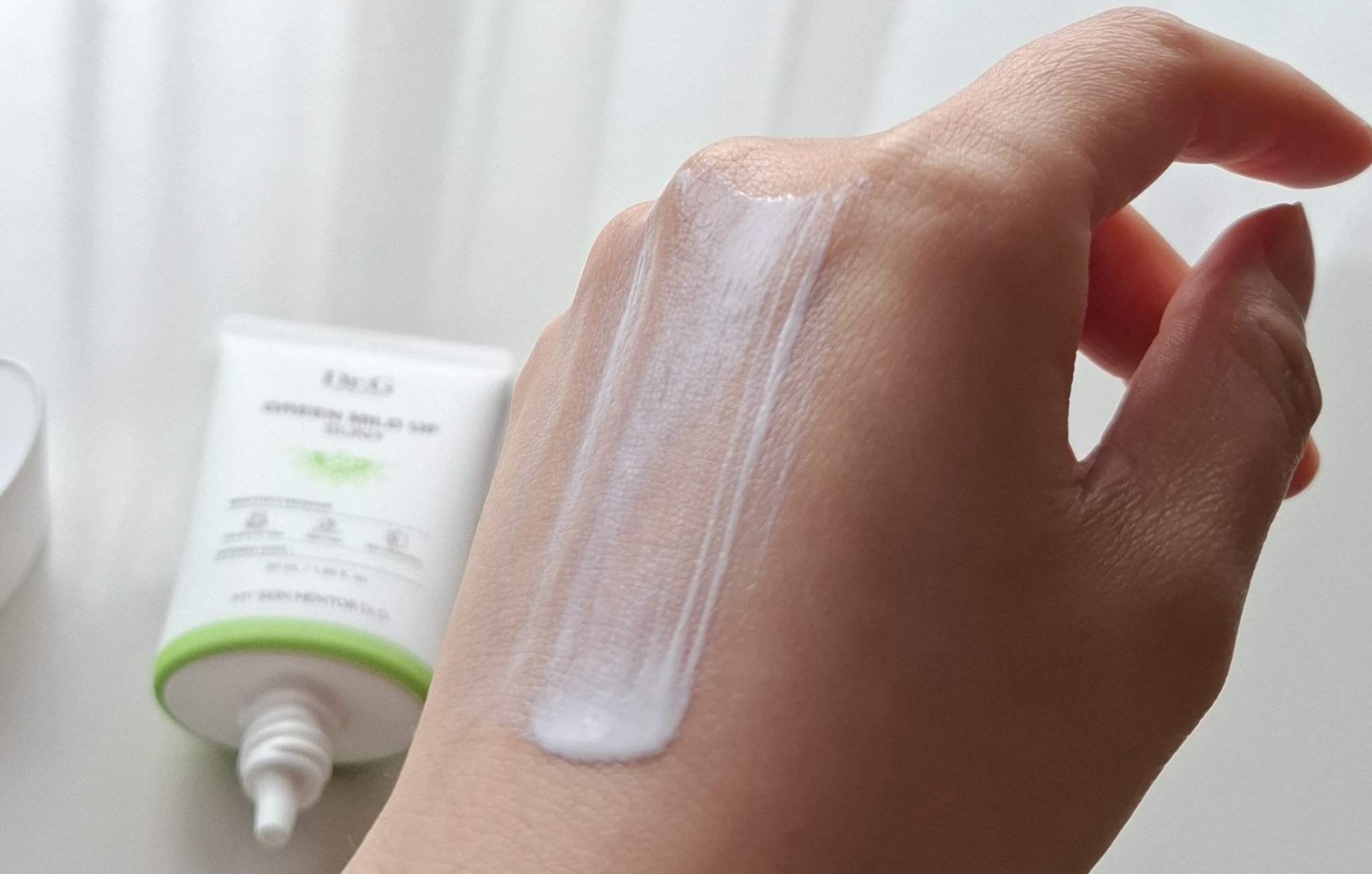 グリーンマイルドアップサンプラス/Dr.G/日焼け止めクリームを使ったクチコミ（3枚目）