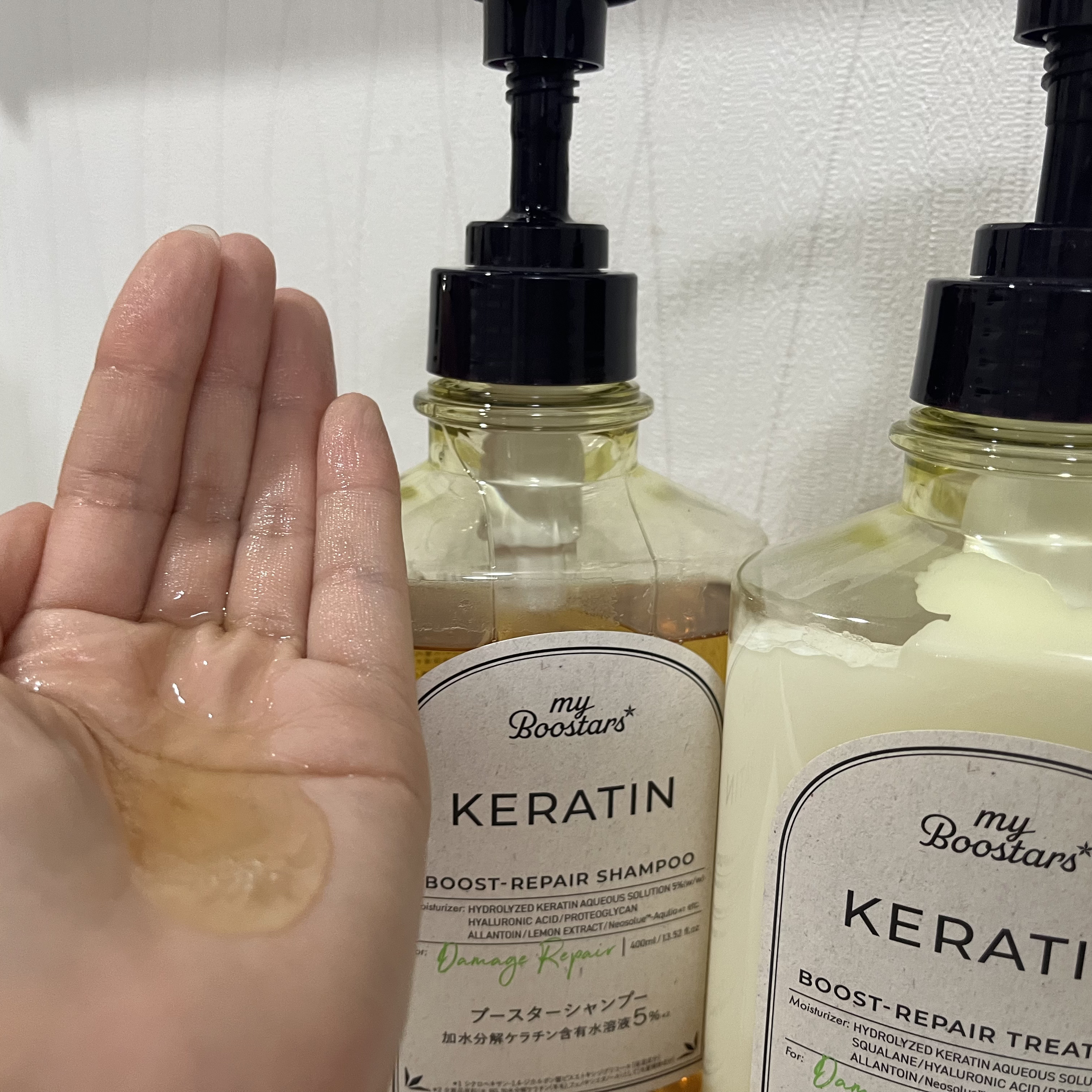 ケラチン ブースター シャンプー/トリートメント [ダメージリペア] シトラスサボンの香り/マイブースターズ/市販シャンプーを使ったクチコミ（2枚目）