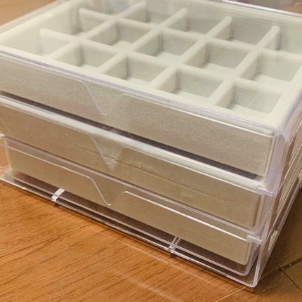 3段式クリアーケース/DAISO/その他化粧小物を使ったクチコミ(2枚目)