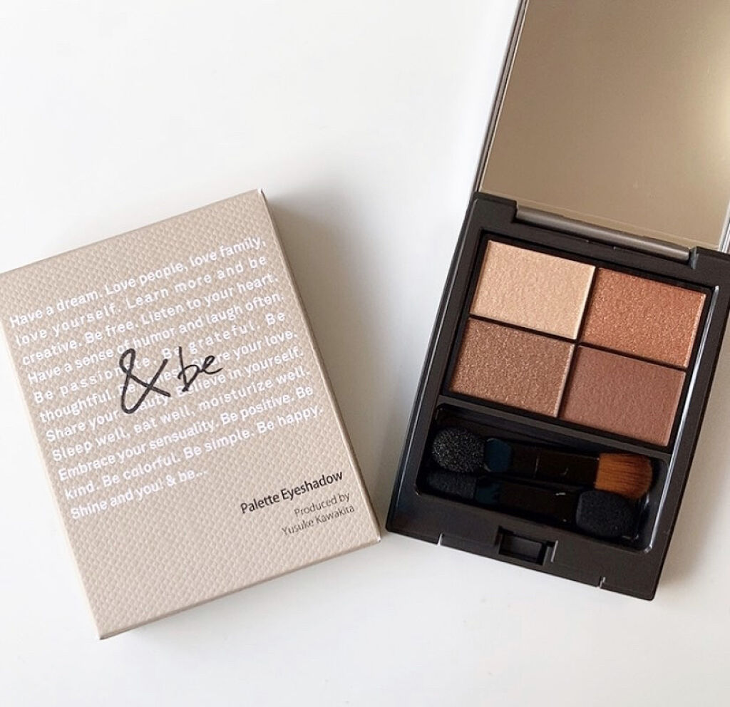 パレットアイシャドウ サンライズブラウン/＆be/アイシャドウパレットを使ったクチコミ（1枚目）
