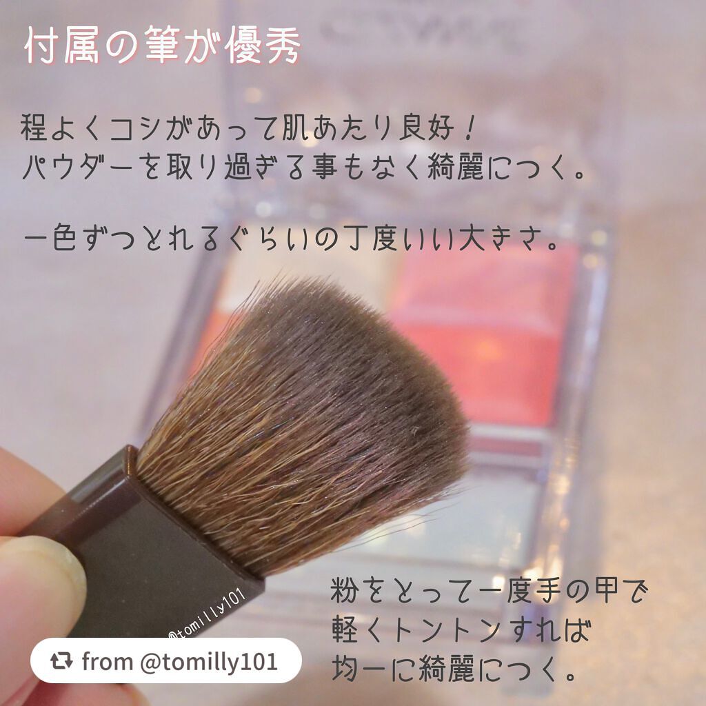 ミックスカラーチークN/CEZANNE/パウダーチークを使ったクチコミ(7枚目)