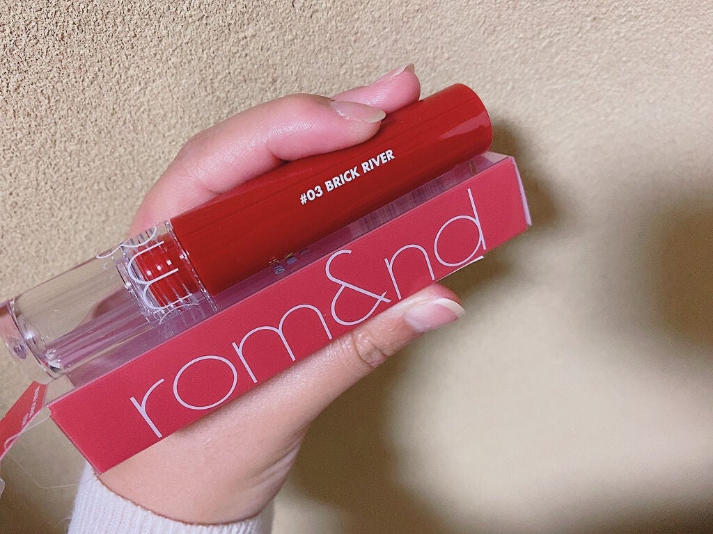 グラスティングウォーターティント/rom&nd/リップティントを使ったクチコミ(1枚目)