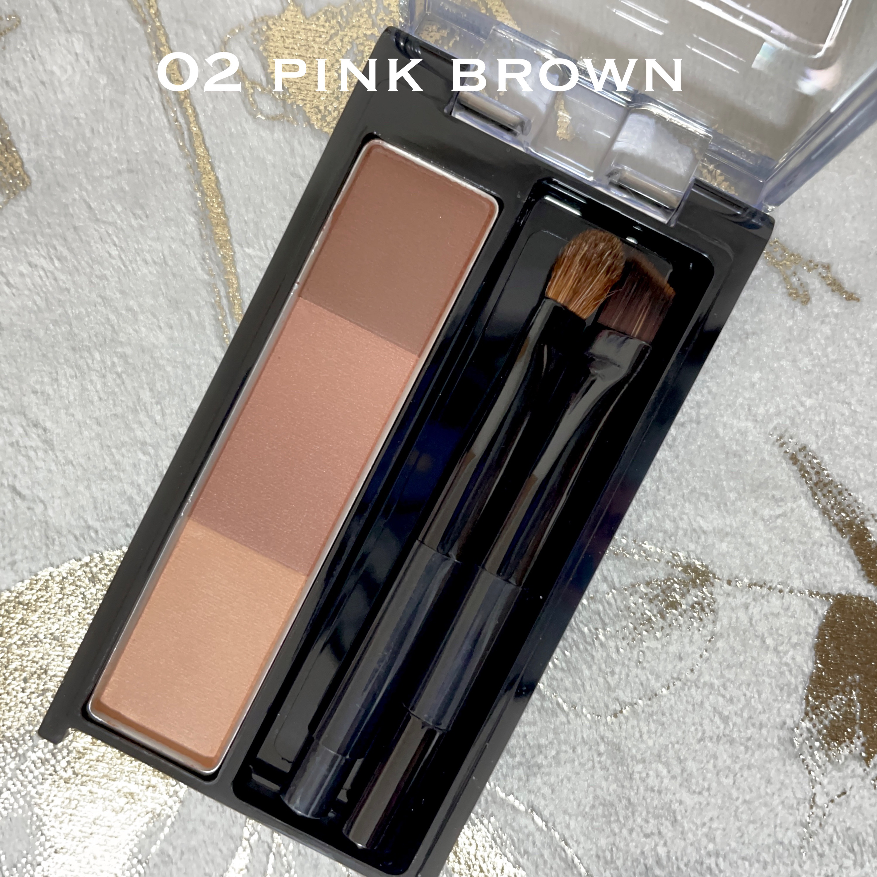 スージー エキスパートミックスアイブロウ パウダー 02 ピンクブラウン/SUSIE N.Y./パウダーアイブロウを使ったクチコミ（2枚目）