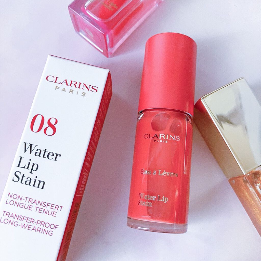 ウォーターリップ ステイン 08 キャンディー ウォーター/CLARINS/リップグロスを使ったクチコミ（1枚目）