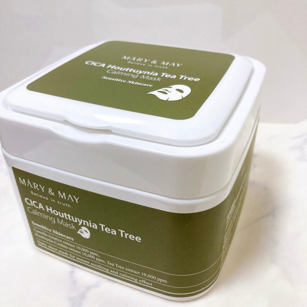 シカドクダミ+ティーツリーカーミングマスク/MARY&MAY/シートマスク・パックを使ったクチコミ(2枚目)