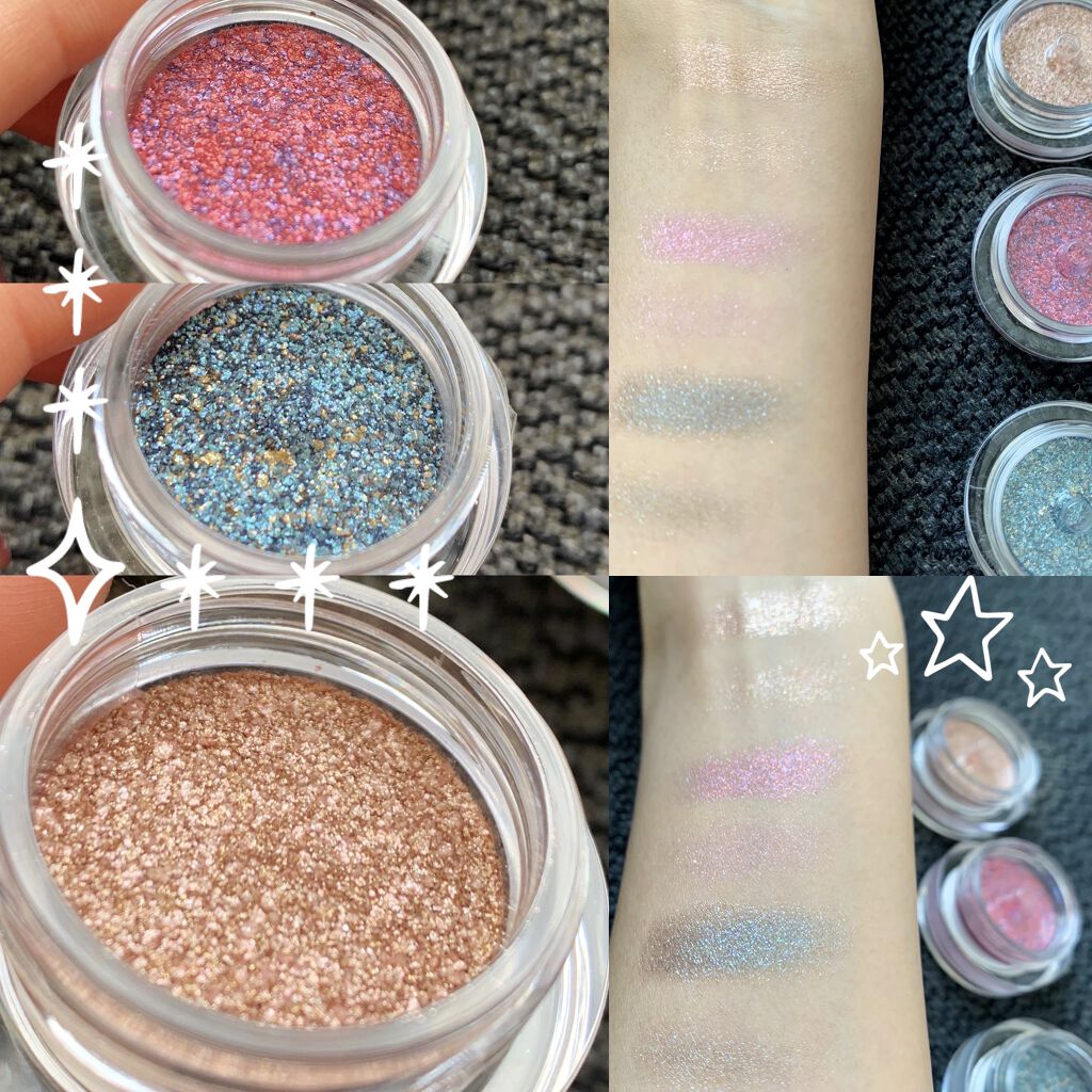 プリズムカラーピグメント 02 ピンク×パープル/Witch's Pouch/単色アイシャドウを使ったクチコミ（3枚目）