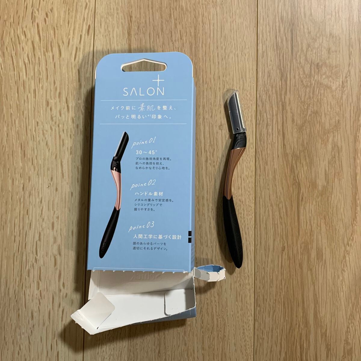 サロンプラス トーンアップ フェイススムーサー ホルダー(刃付き)/サロンプラス/シェーバーを使ったクチコミ(2枚目)