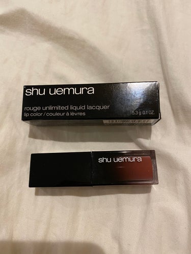  ルージュ アンリミテッド リキッド ラッカー/shu uemura/口紅を使ったクチコミ（1枚目）