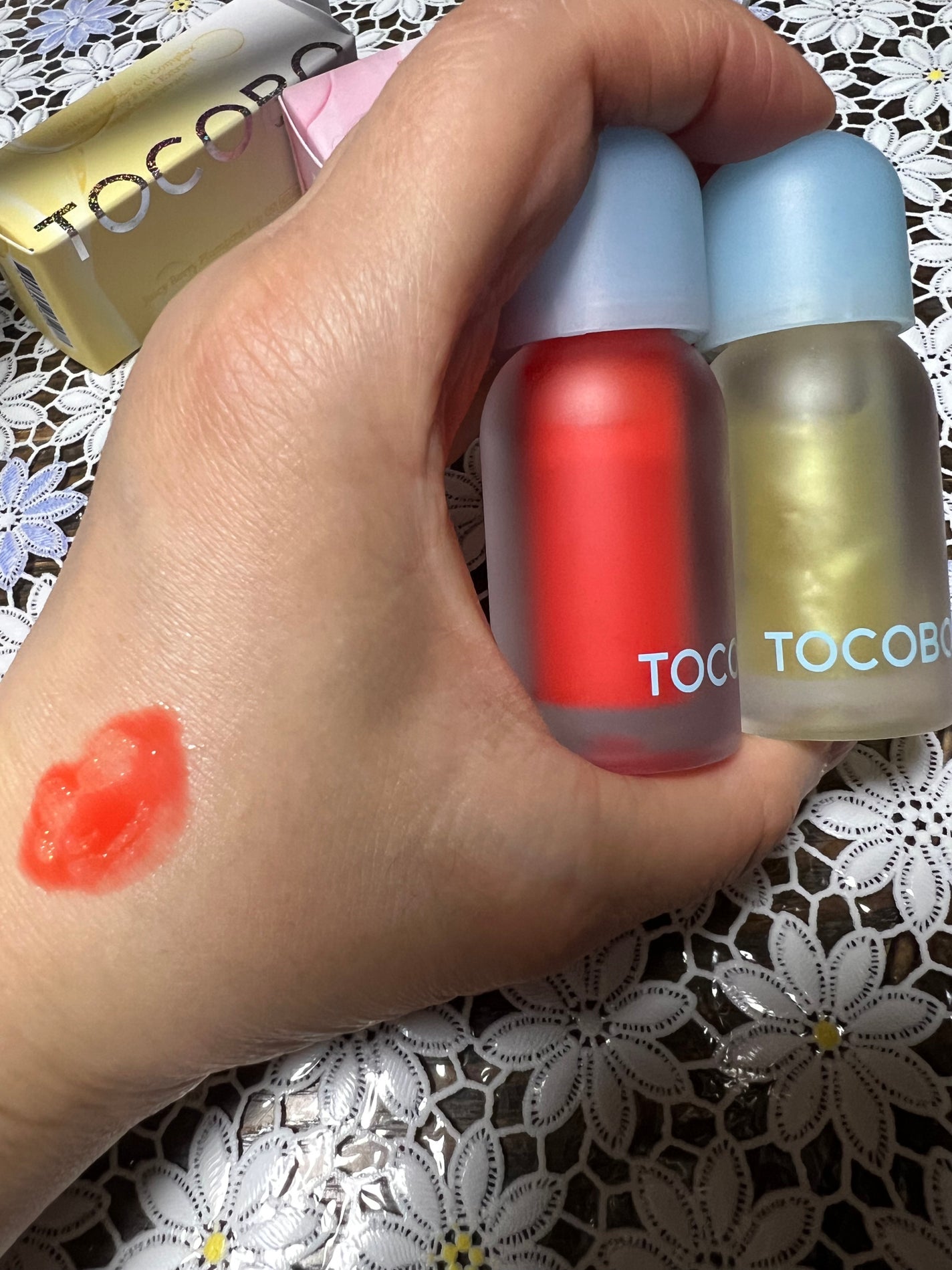 ジューシーベリープランピングリップオイル/TOCOBO/リップグロスを使ったクチコミ(1枚目)