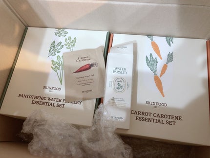 キャロットカロテン カーミングウォーターパッド/SKINFOOD/トナーパッドを使ったクチコミ(1枚目)