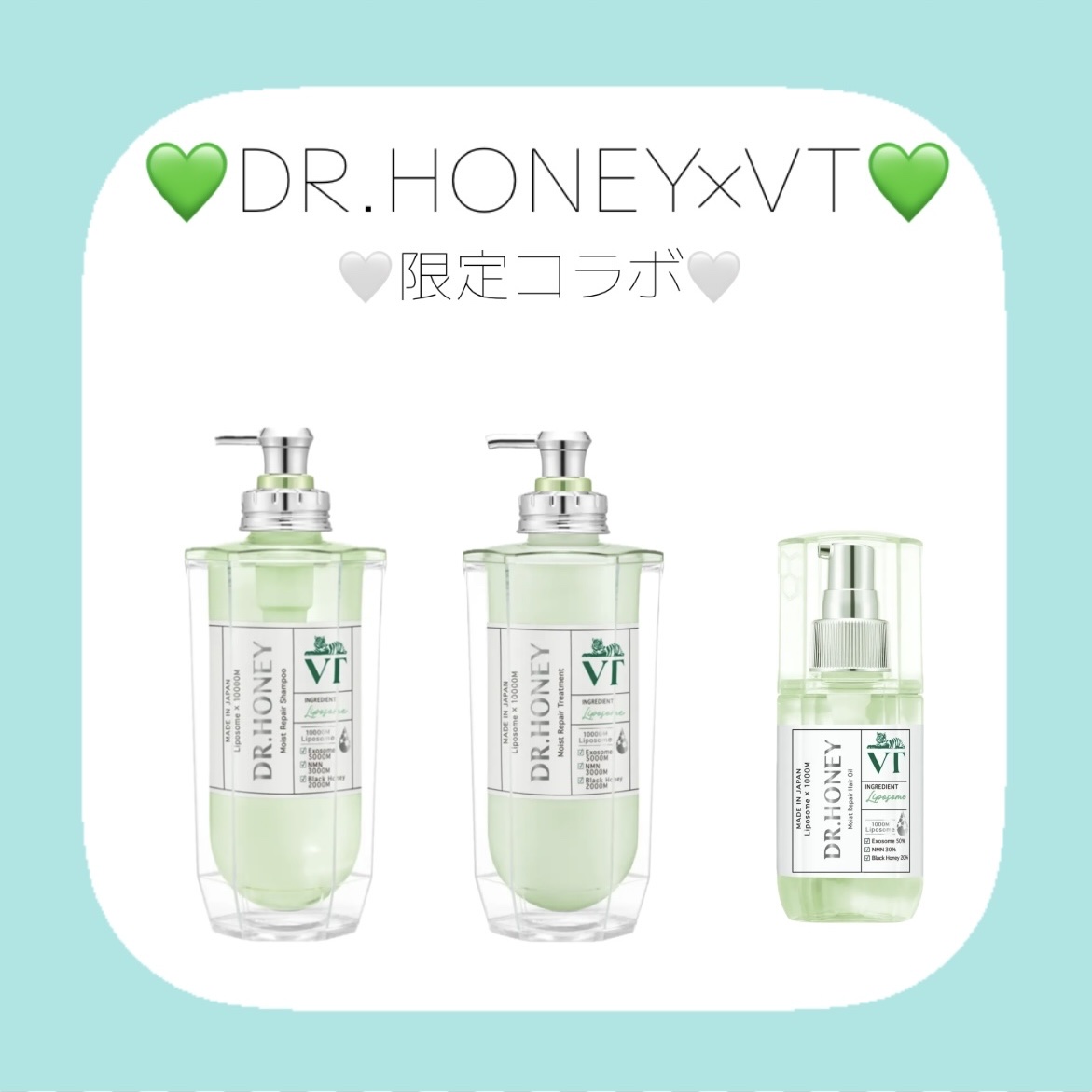 DRハニー VT モイスト リペア シャンプー/ヘアトリートメント/DR.HONEY/市販シャンプーを使ったクチコミ（1枚目）