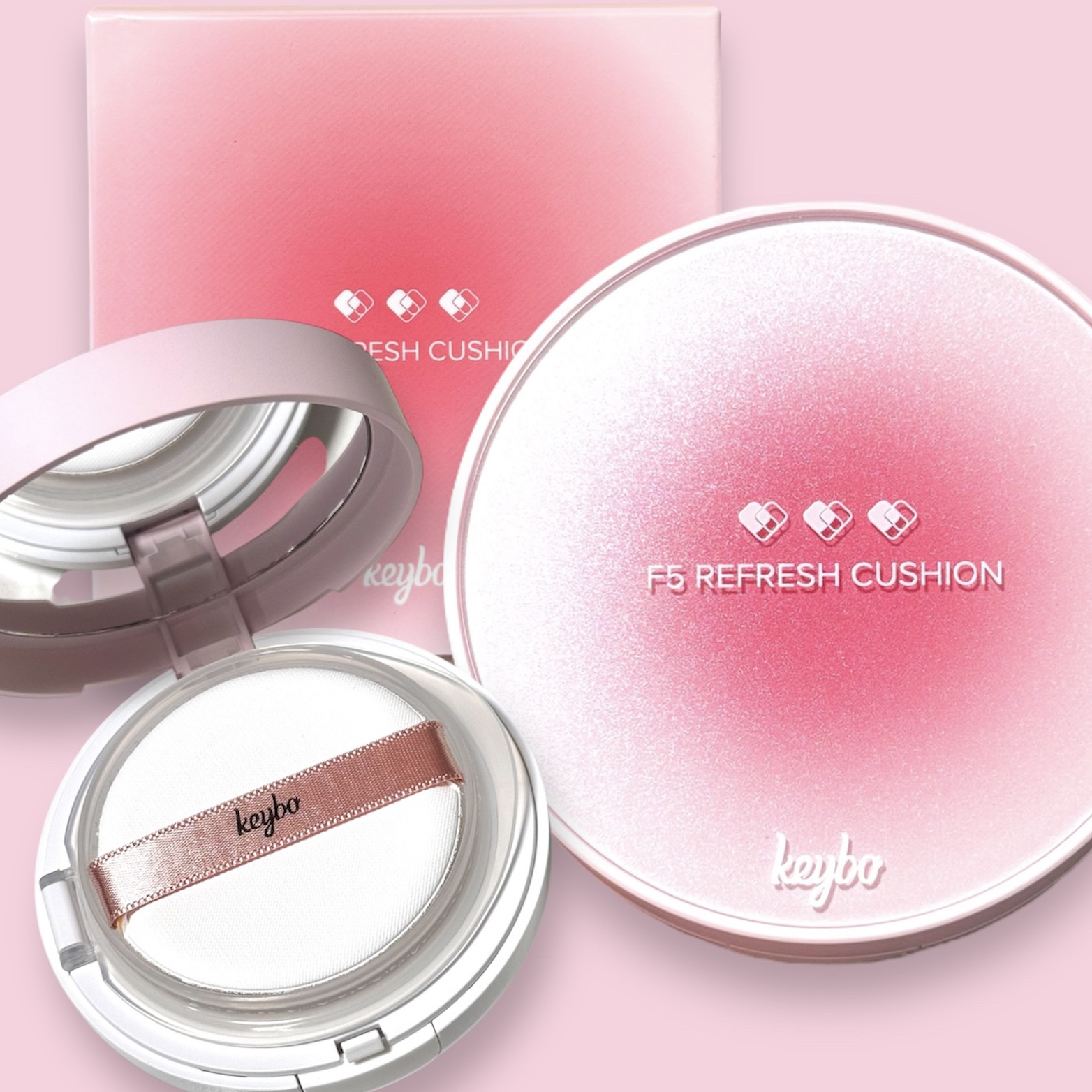 F5 リフレッシュクッション/keybo/クッションファンデーションを使ったクチコミ（1枚目）