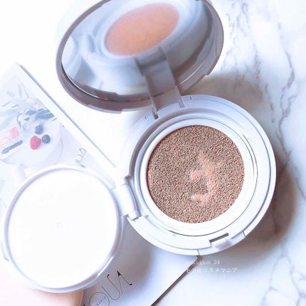 オーガニッククッションコンパクト/アクア・アクア/クッションファンデーションを使ったクチコミ(2枚目)