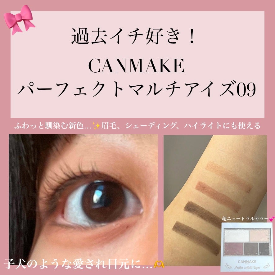 パーフェクトマルチアイズ/キャンメイク/アイシャドウパレットを使ったクチコミ(1枚目)