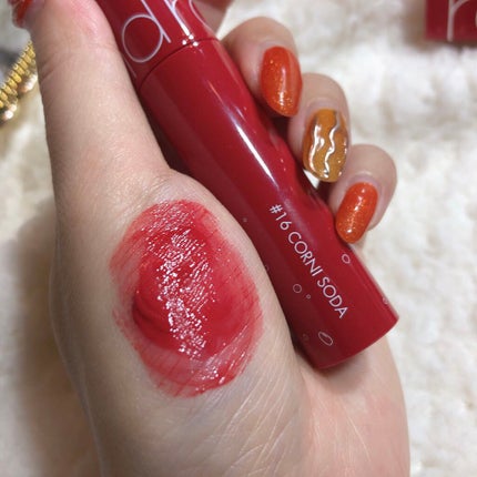 ジューシーラスティングティント/rom&nd/リップティントを使ったクチコミ(3枚目)