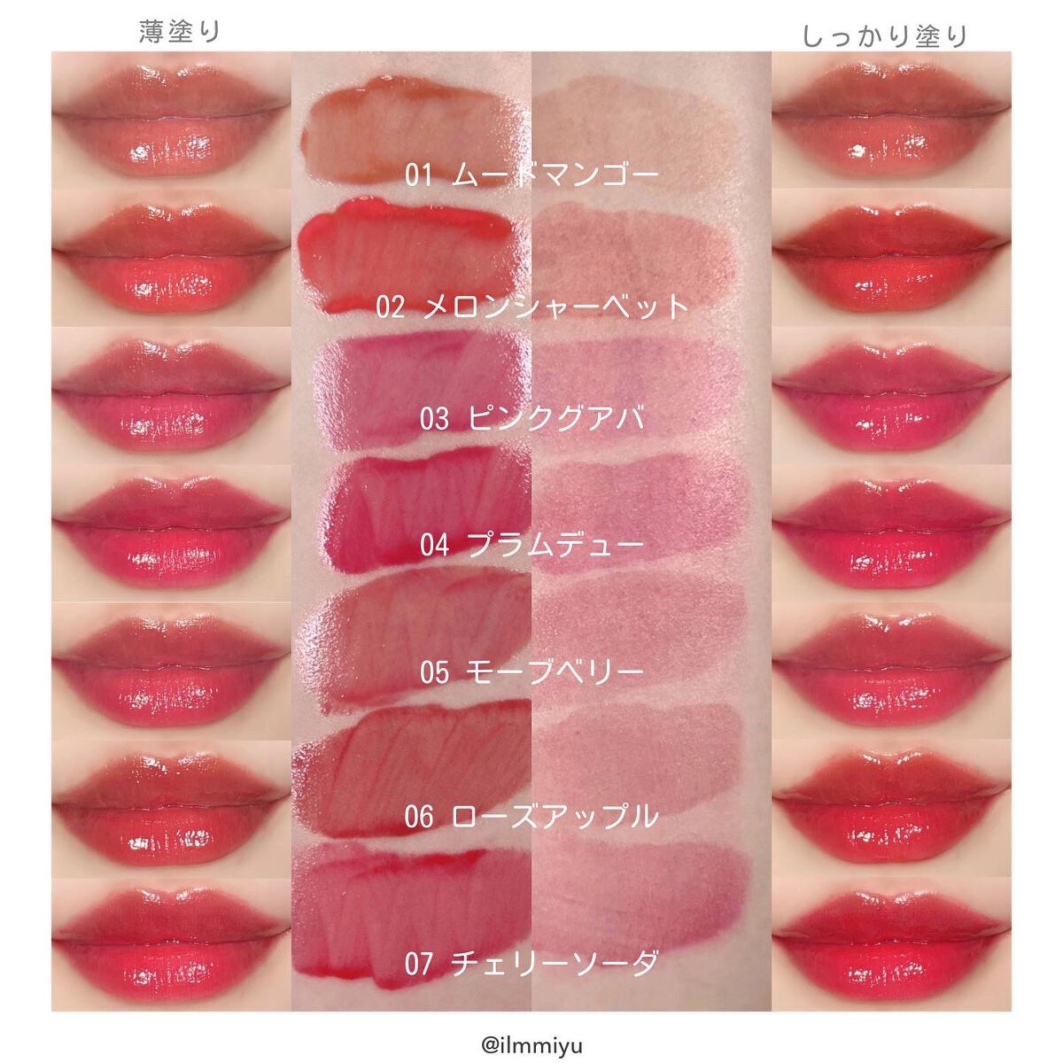 ジューシーラスティングティント/rom&nd/リップティントを使ったクチコミ(6枚目)