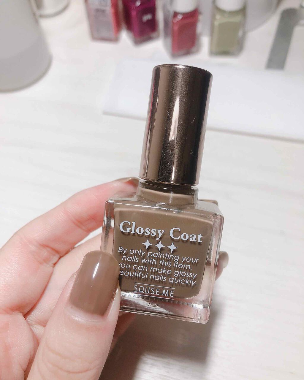 グロッシーコート/スキューズミー/オールインワンネイルを使ったクチコミ(2枚目)