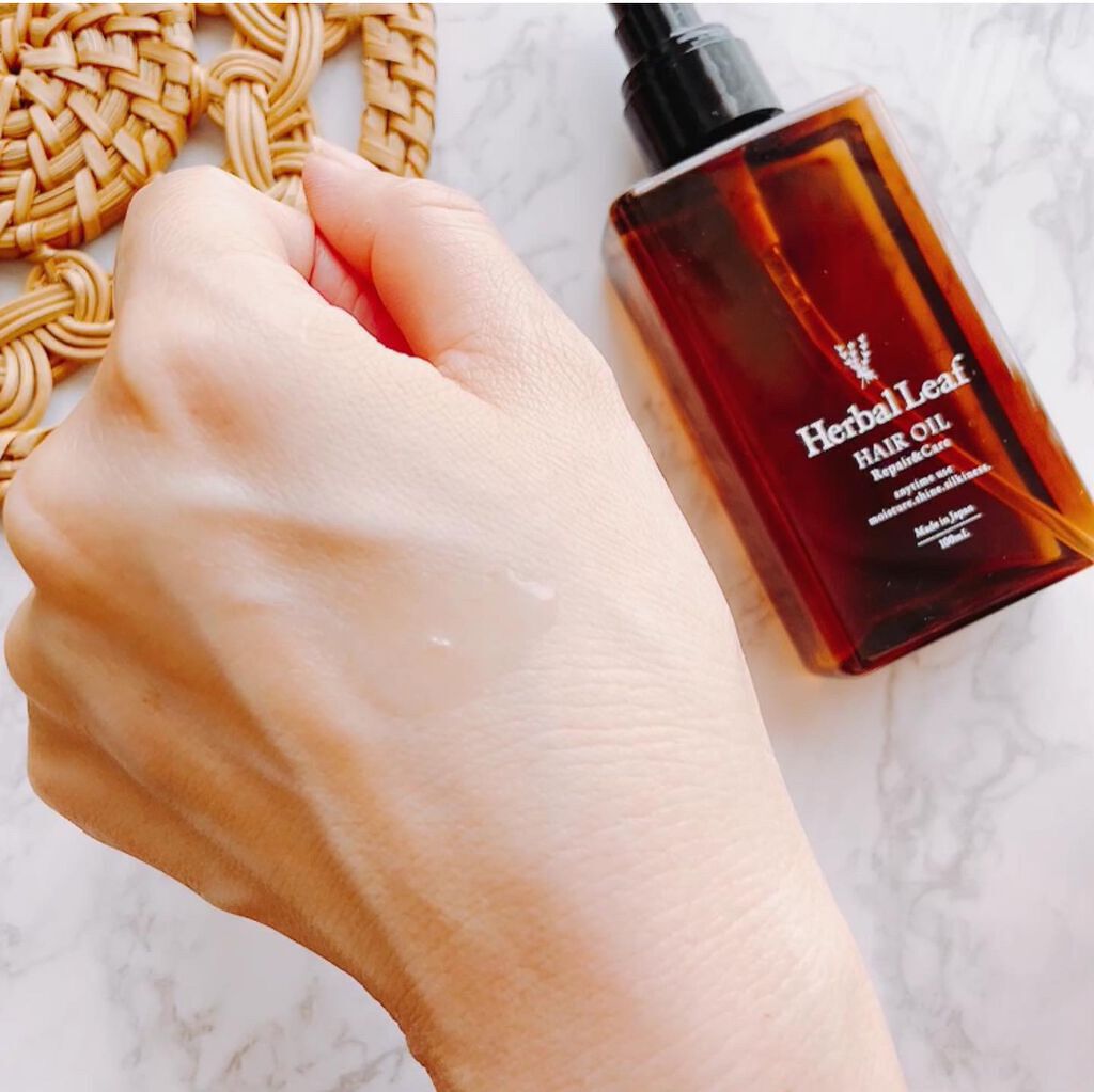 オーガニックヘアオイル フレッシュティーの香り/ハーバルリーフ/ヘアオイルを使ったクチコミ（3枚目）