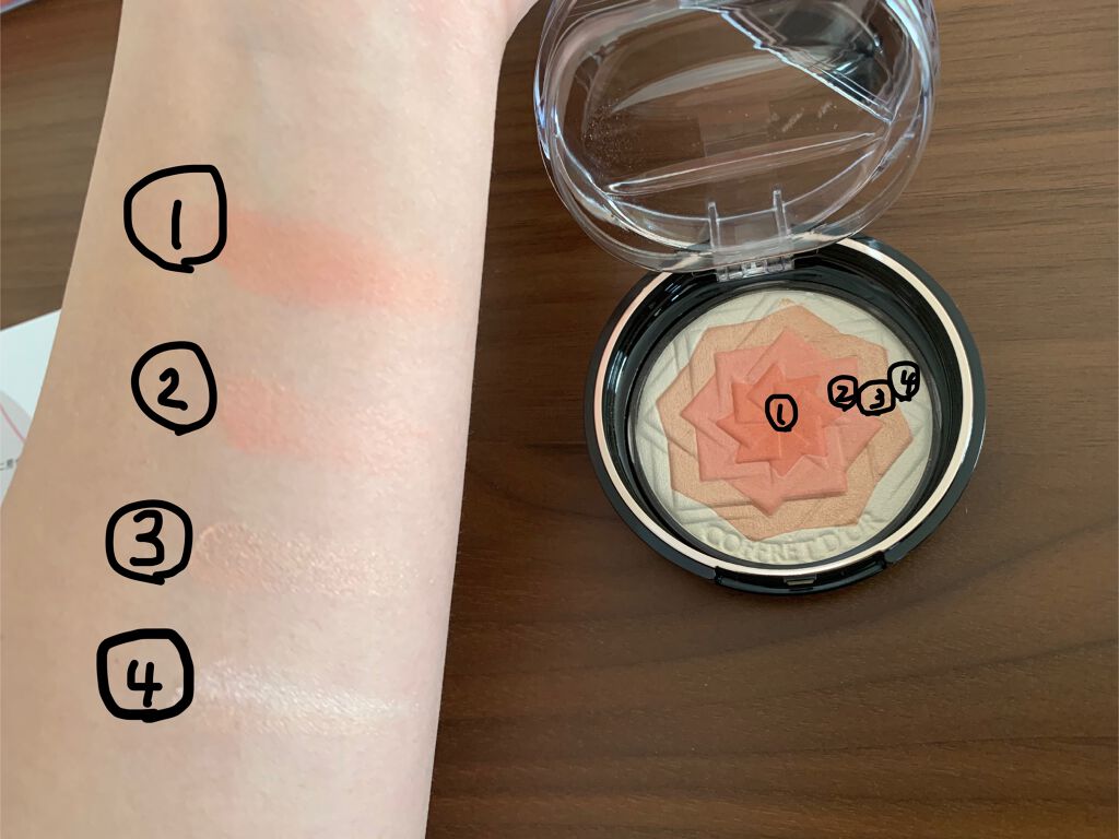 スマイルアップチークスS/コフレドール/パウダーチークを使ったクチコミ(2枚目)