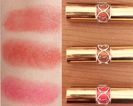 ルージュ ヴォリュプテ シャイン/YVES SAINT LAURENT BEAUTE/口紅を使ったクチコミ(2枚目)