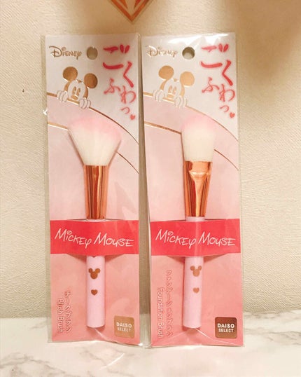 ごくふわっ ミッキーブラシ/DAISO/メイクブラシを使ったクチコミ(1枚目)