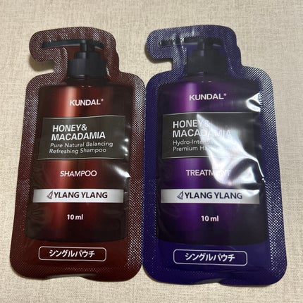ハニー&マカデミアシャンプー/トリートメント /KUNDAL/シャンプー・コンディショナーを使ったクチコミ(1枚目)