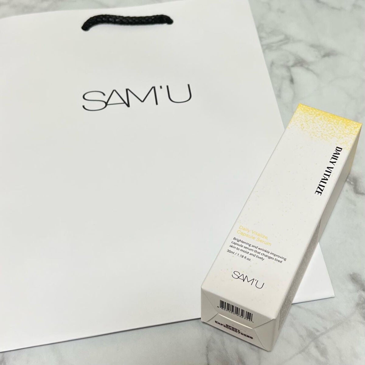 デイリーバイタライズカプセルセラム/SAM'U/美容液を使ったクチコミ(6枚目)