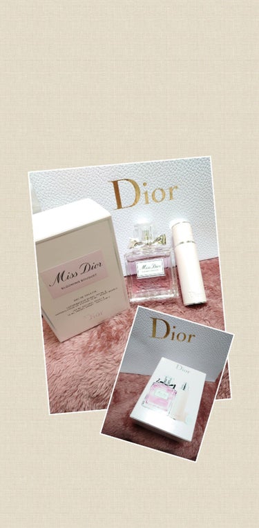 ☀暑い残暑で皆様お元気でしょうか？☀
久々に投稿…m(_ _)m

🌹Dior
🌹ブルーミングブーケ&アトマイザー

ショップさんに新しいアイシャドウ購入しにお出かけ🛒

な〜んと、アトマイザー付きのブ