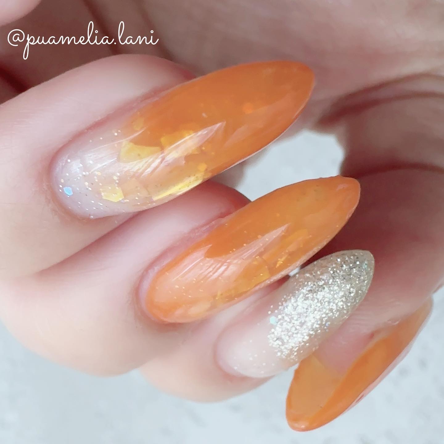 チャームスティックジェル #41 クリアオレンジ/OMD/オールインワンネイルを使ったクチコミ（2枚目）