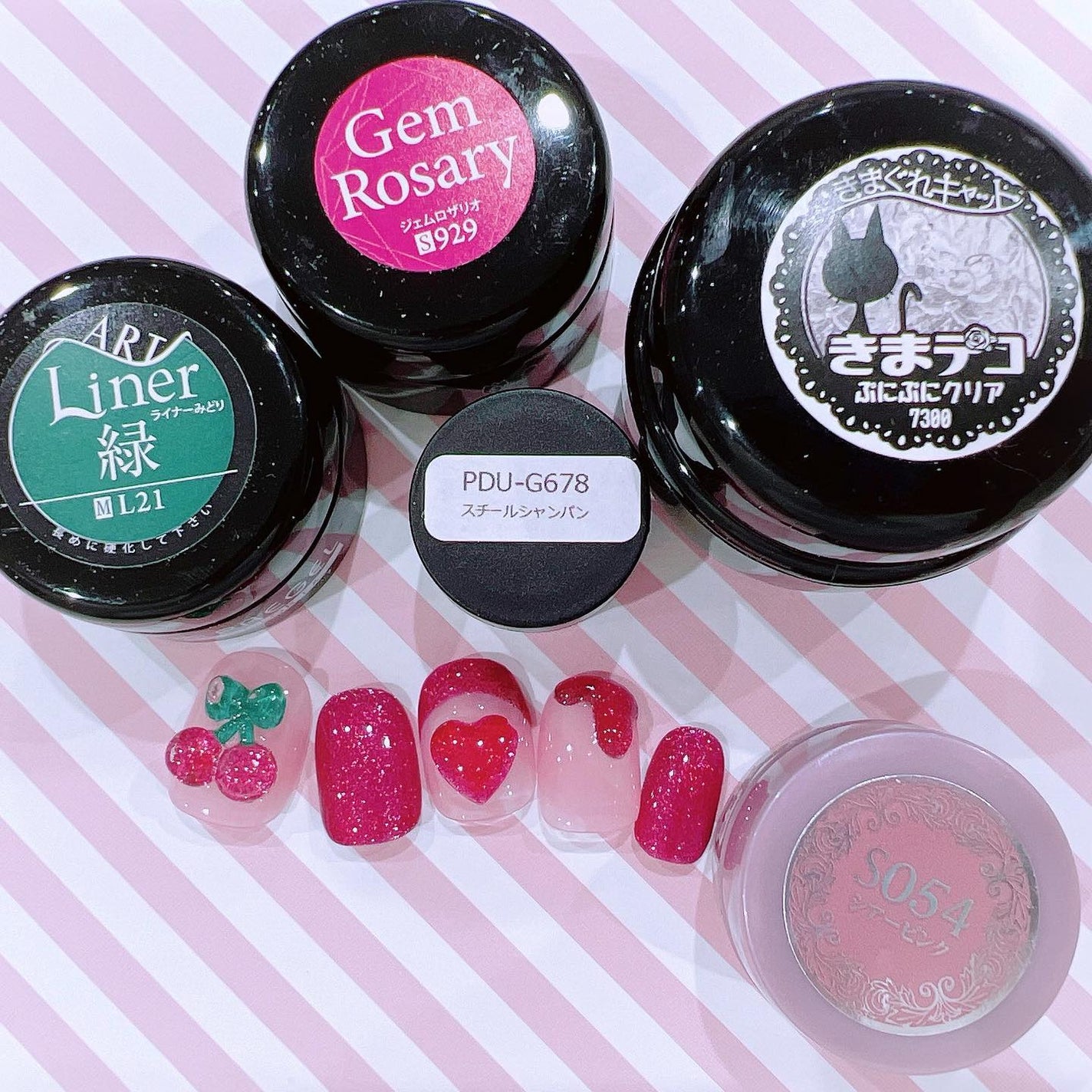 なかやまちえこ on LIPS 「さくらんぼと♡365日ネイル174日め⠀⠀@pregel.jp..」(3枚目)