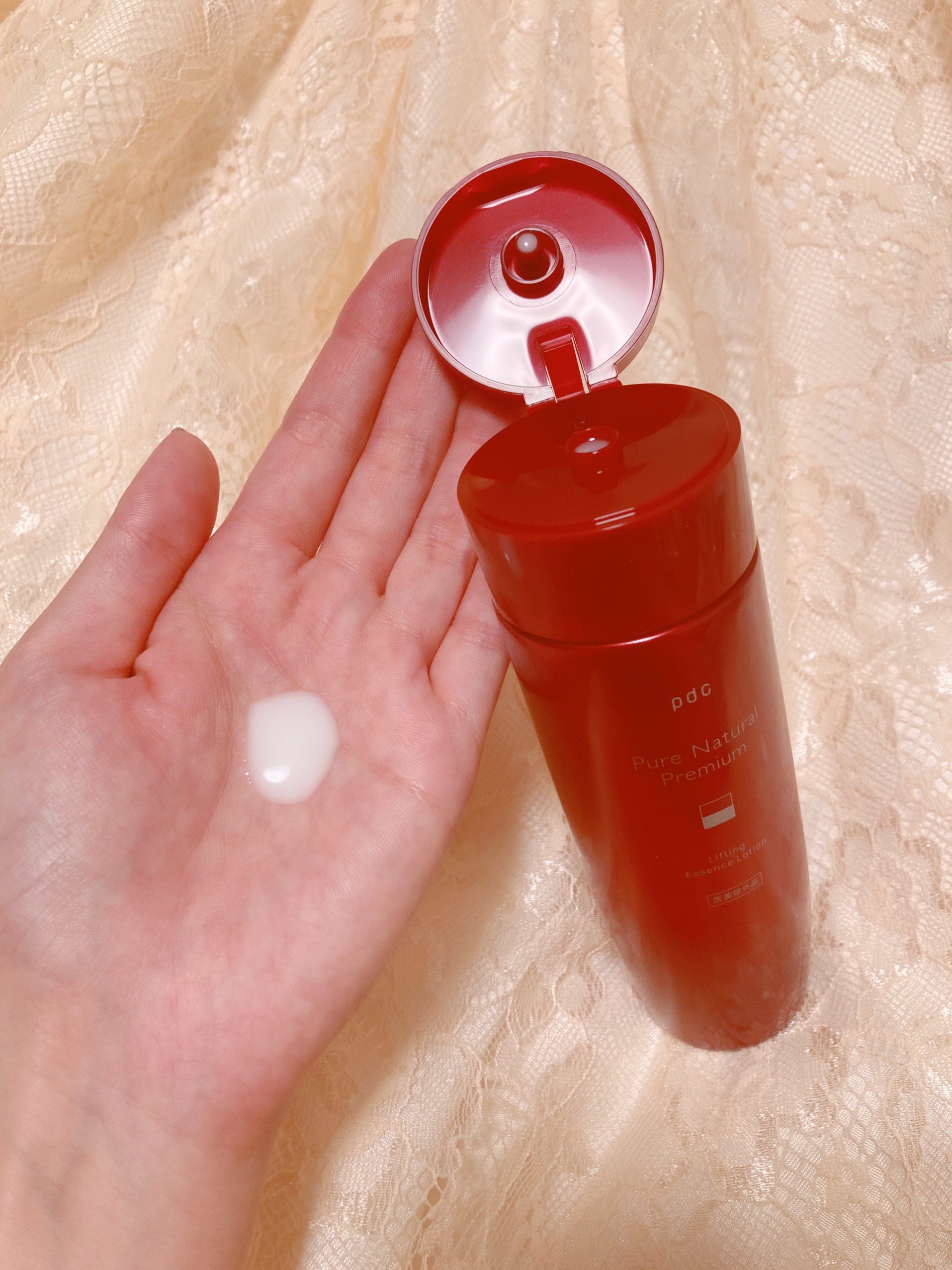 ピュア ナチュラル プレミアム リフティング エッセンスローション【医薬部外品】/pdc/オールインワン化粧品を使ったクチコミ（3枚目）