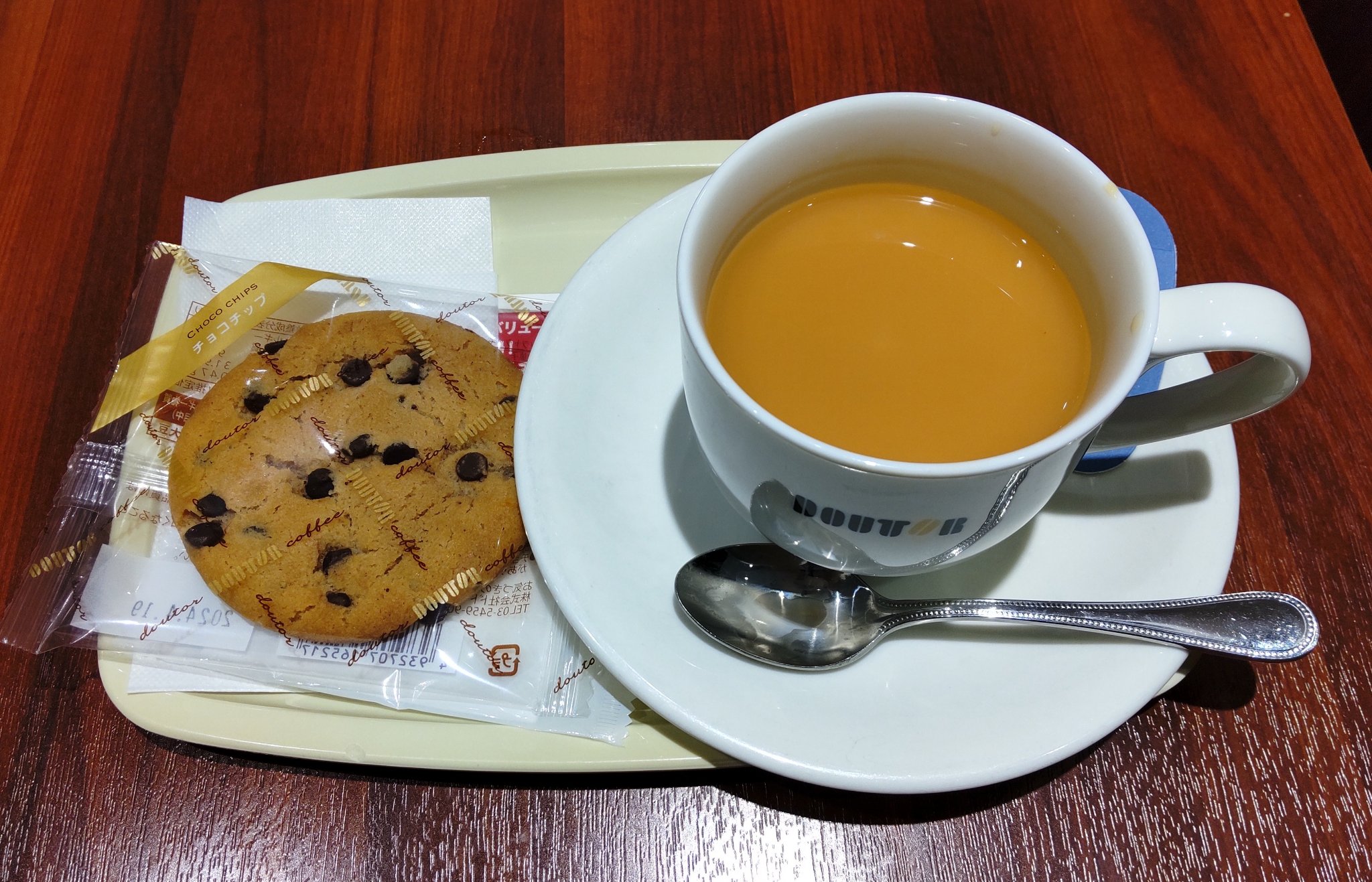 チョコチップクッキー/DOUTOR/食品を使ったクチコミ（1枚目）