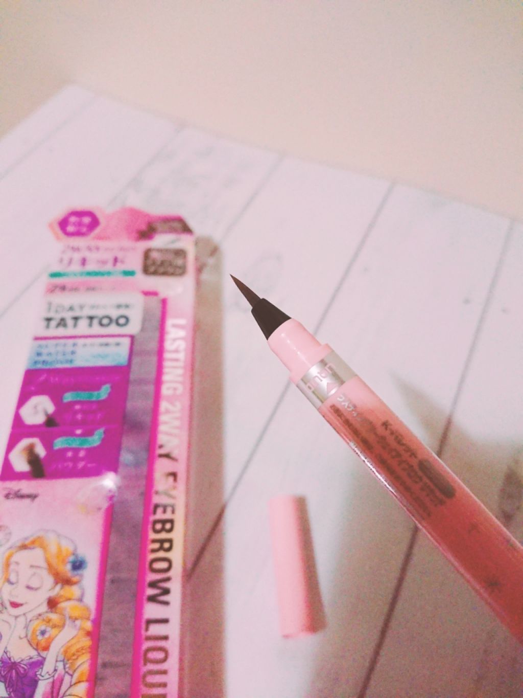 K-パレット ラスティングツーウェイアイブロウ リキッド(旧)のクチコミ「🐰kｰパレット ラスティングツーウェイアイブロウ リキッド🐰

ディズニープリンセスコラボでラ.....」（2枚目）