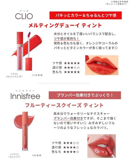 ジューシーラスティングティント/rom&nd/リップティントを使ったクチコミ(8枚目)