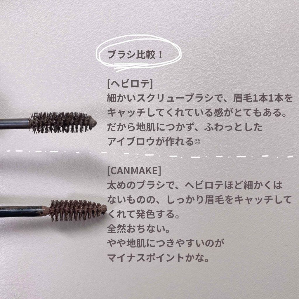 カラーチェンジアイブロウ/キャンメイク/眉マスカラを使ったクチコミ（3枚目）